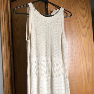 Knit dress fitted long